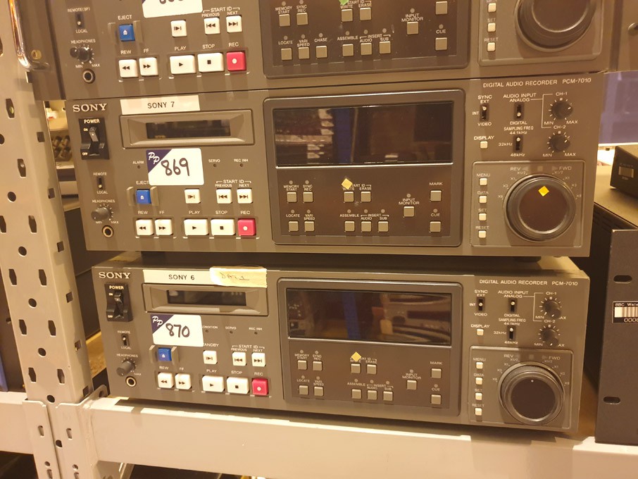 Sony PCM-7010 digital audio recorder, s/n 601383