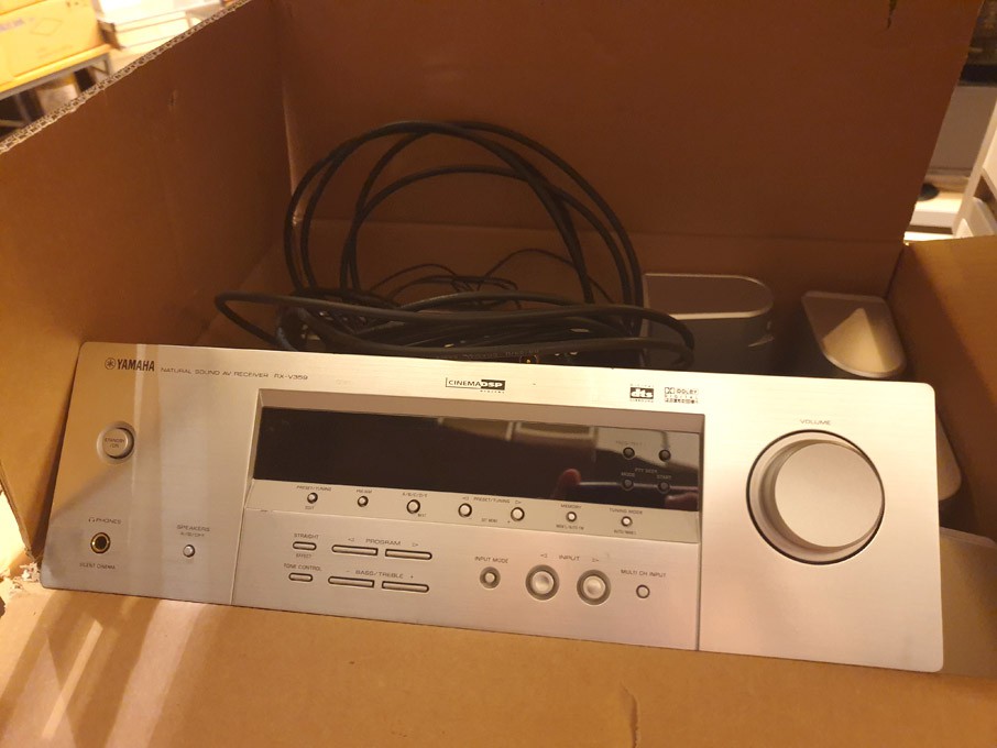 Yamaha RX-V359 natural sound AV receiver with spea...