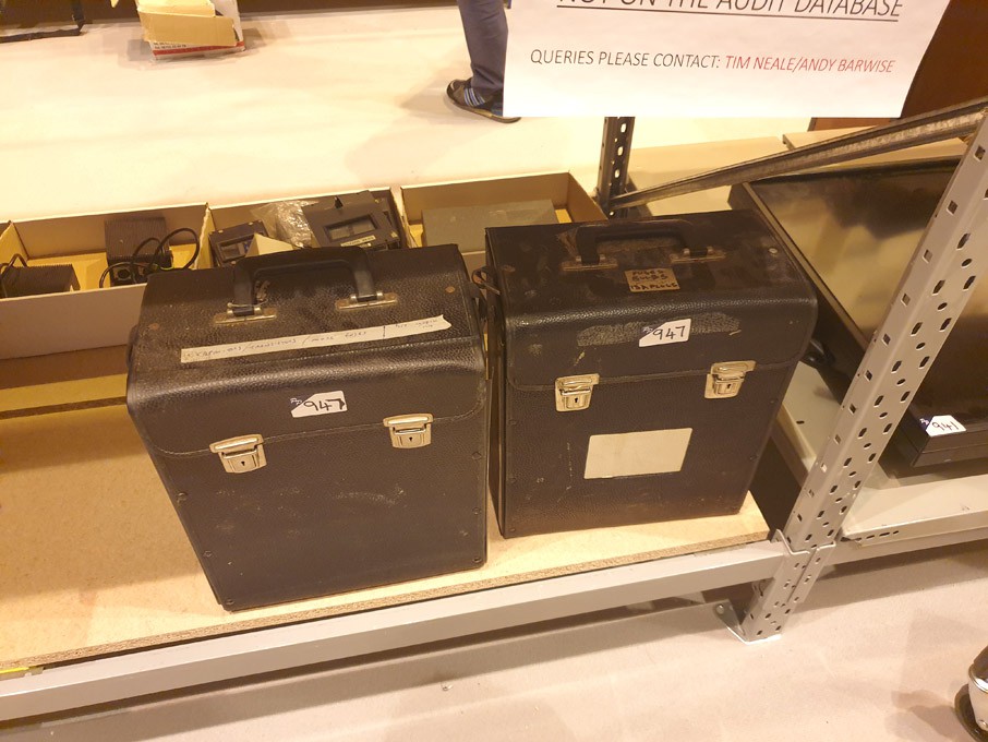 2x multicompartment storage cases inc: various cap...