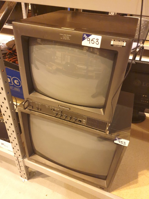 Panasonic TC-1470Y CRT studio monitor, JVC TM-210P...