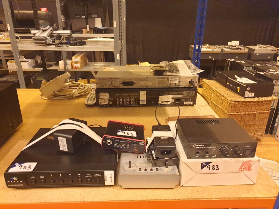 Qty various Adastra MPA12 mobile PA amp, CTP headp...