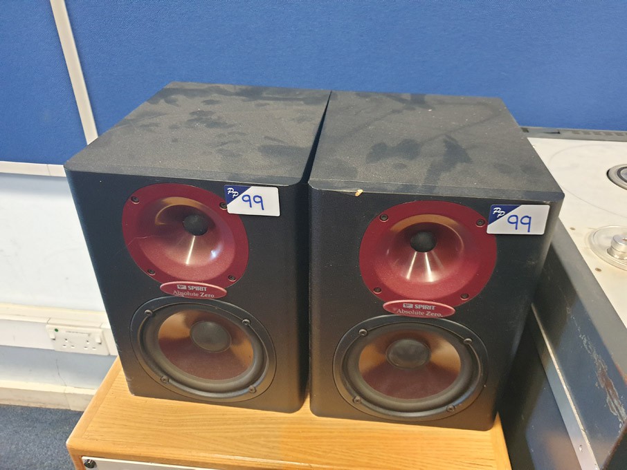 Pair Spirit Absolute Zero speakers