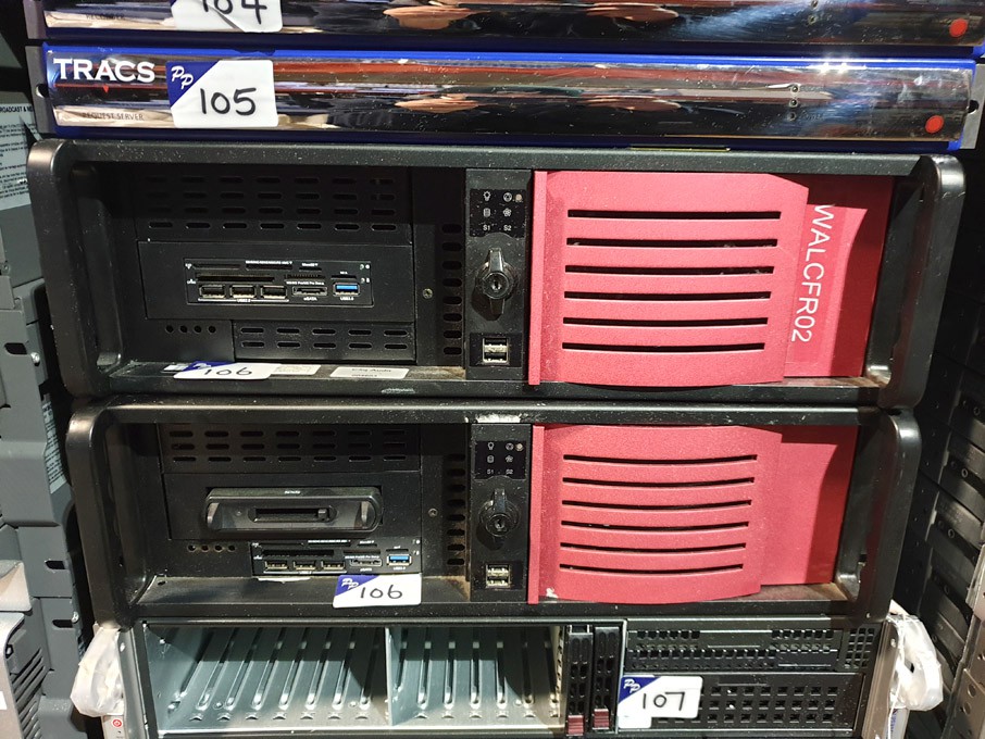 2x Rack type server units
