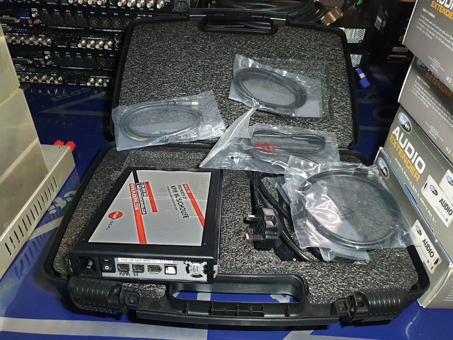 HDX portable hard disk drive chassis in carry case