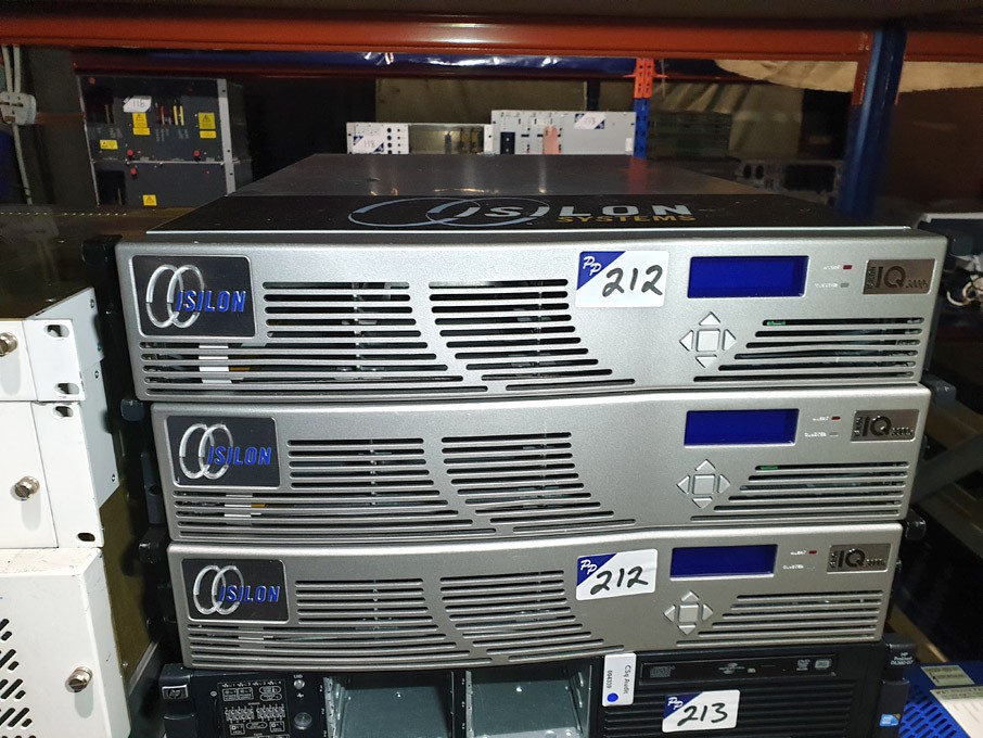 3x Isilon IQ 3000X storage systems