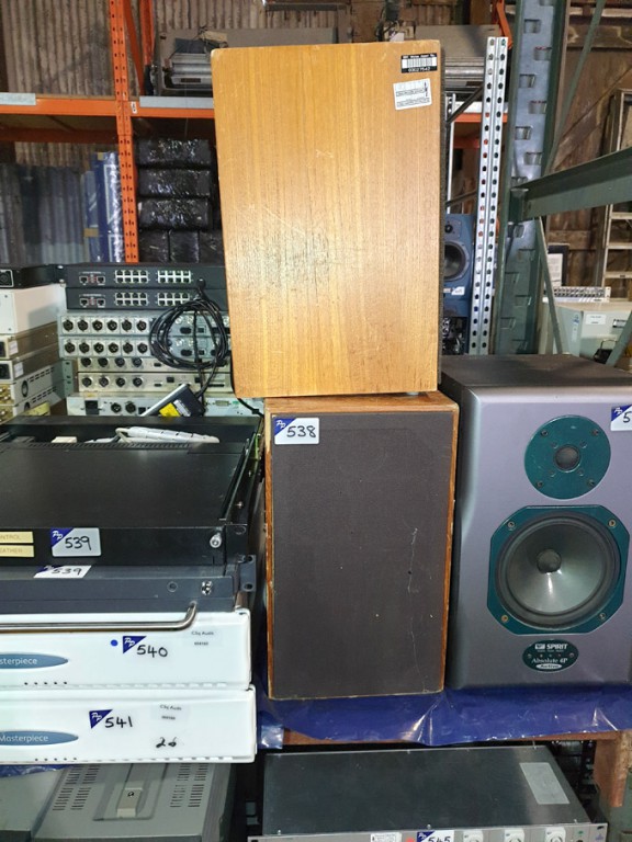 2x Keith Monks LS1.8 speakers (1 with damaged cone...