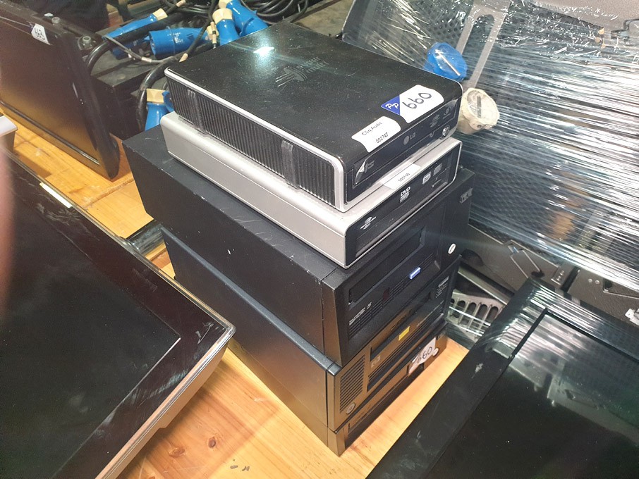 Qty various HP Storage Works 960, IBM, tape DVD dr...