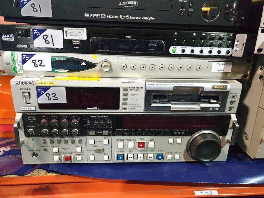 Sony DSR-2000P digital video cassette recorder, s/...