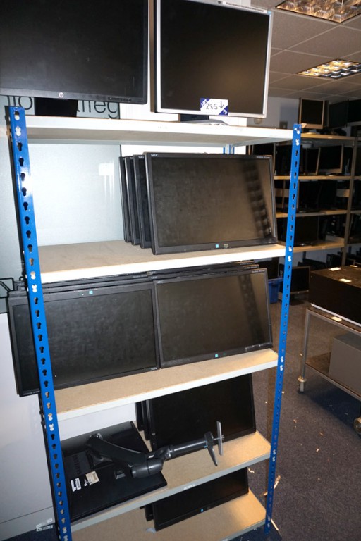 Qty various HP, NEC, Samsung monitors etc