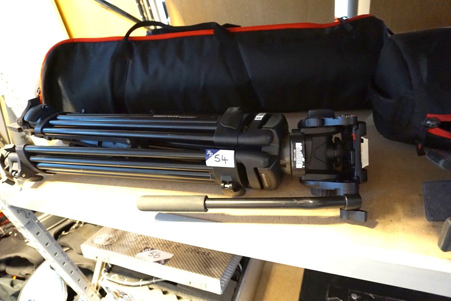 Manfrotto 525MVB tripod with Manfrotto 501HDV head...