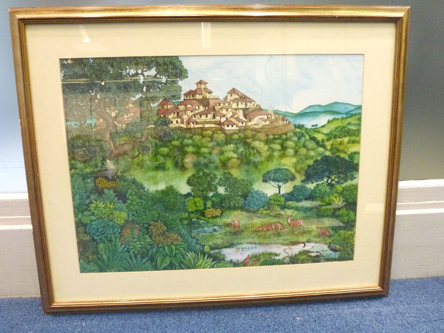 Original acrylic on board, mounted & framed, 100x8...
