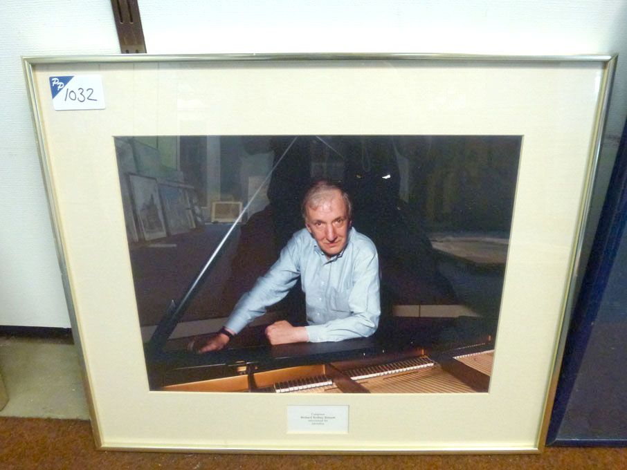 Colour photograph of Richard Bennett (composer) at...