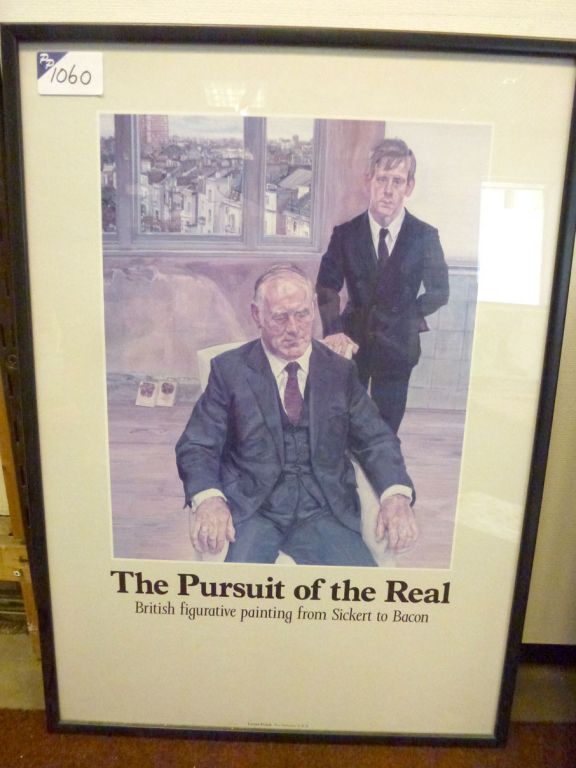 Two Irishman in W11 by Lucian Freud, framed, 44x61...