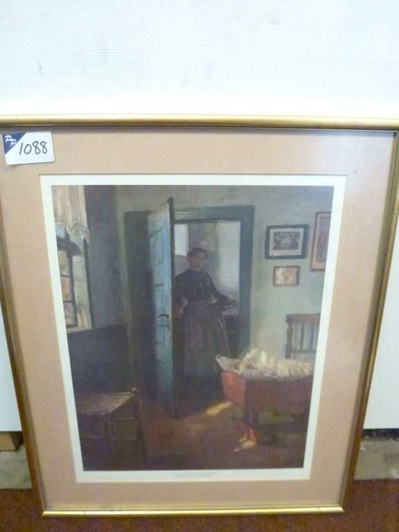 Der Lichstrahl print by Heinrich Breling, mounted...