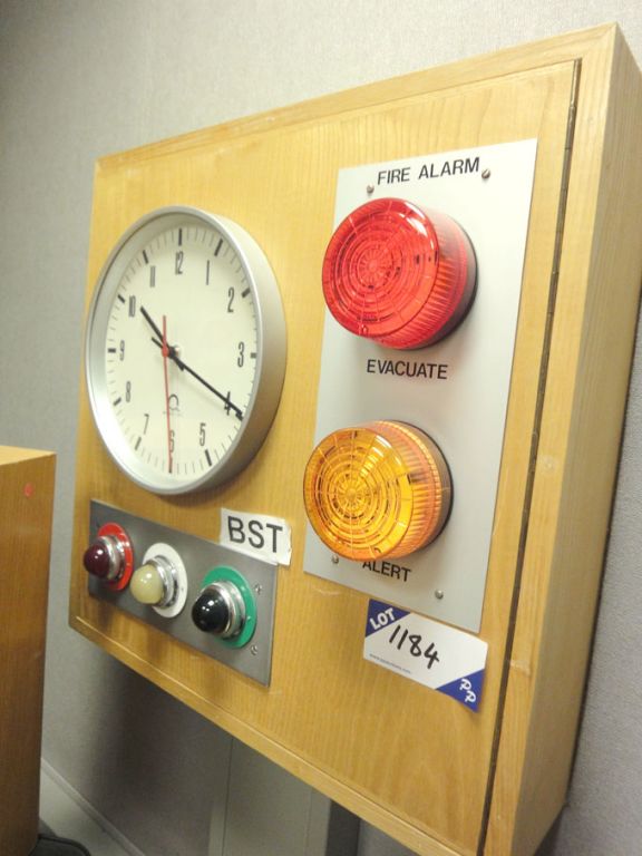 2x Mobatime analogue pulse clocks & 'on air' l...