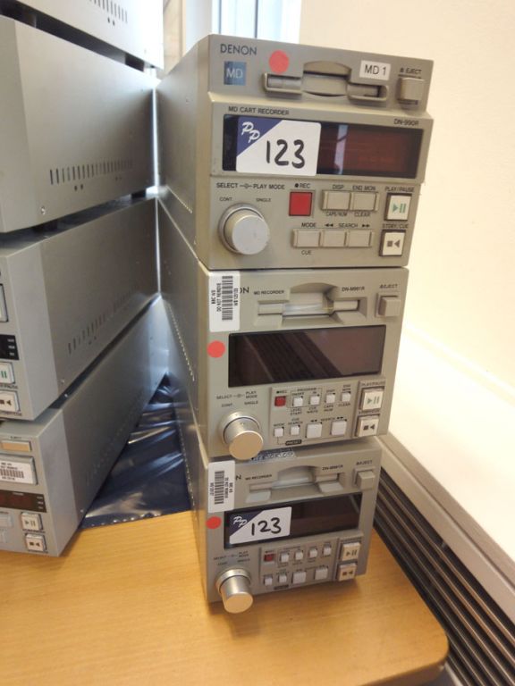 3x Denon DN-M991R MD recorders