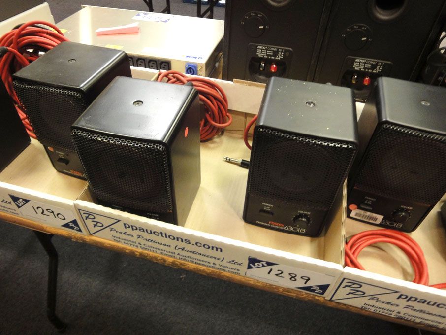 2x Fostex 6301B MK3 personal monitor speakers