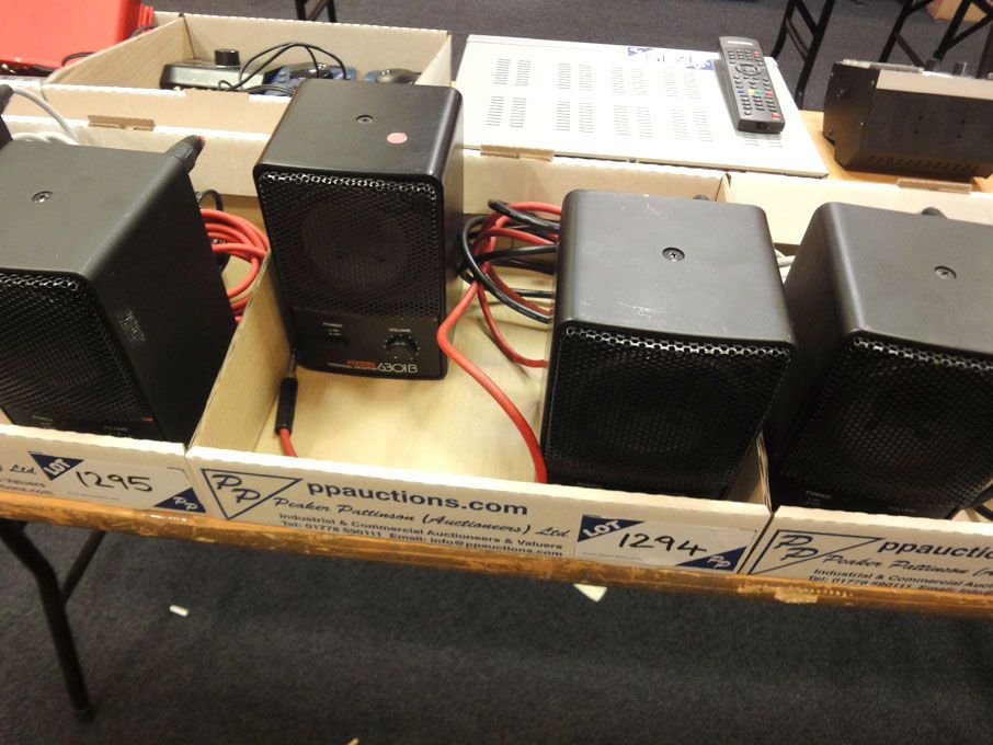 2x Fostex 6301B MK3 personal monitor speakers