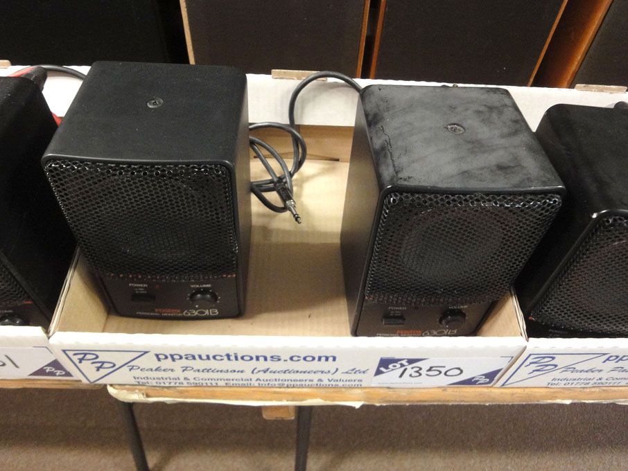 2x Fostex 6301B MK3 personal monitor speakers