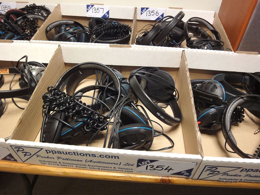 4x Sennheiser HD480 etc stereo headphones