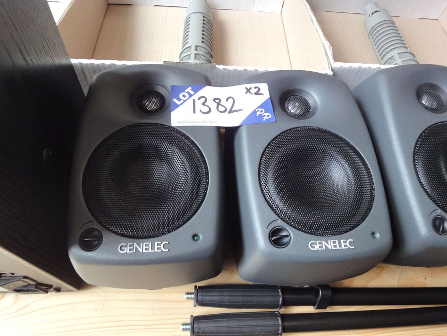 2x Genelec 8020A BI-Amplified monitoring system sp...
