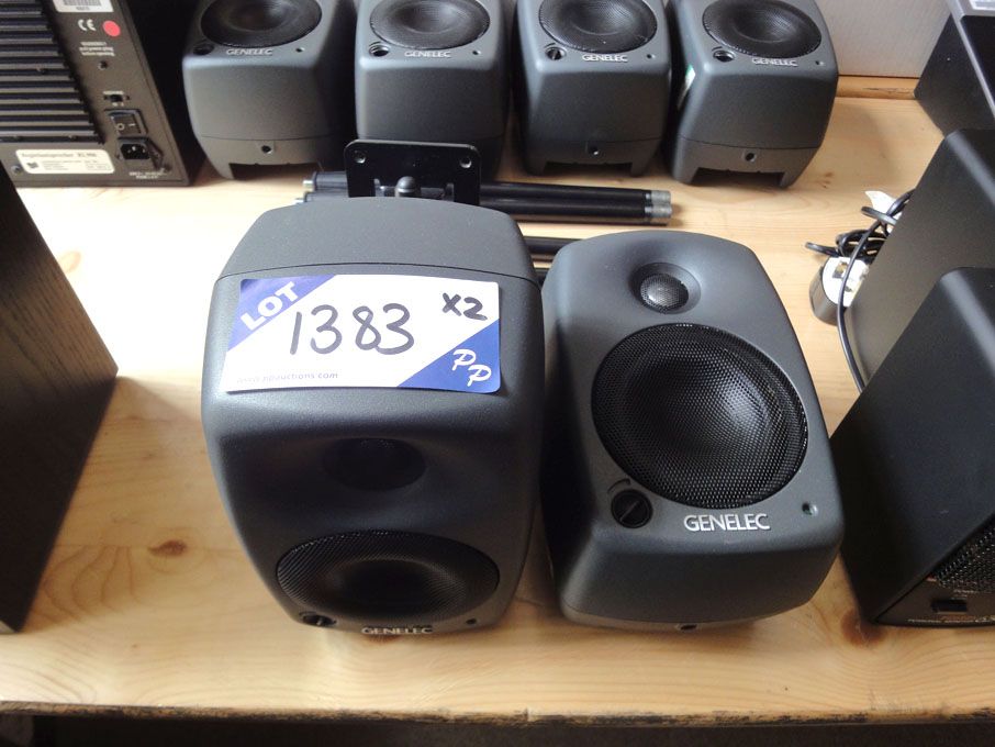 2x Genelec 8020A BI-Amplified monitoring system sp...