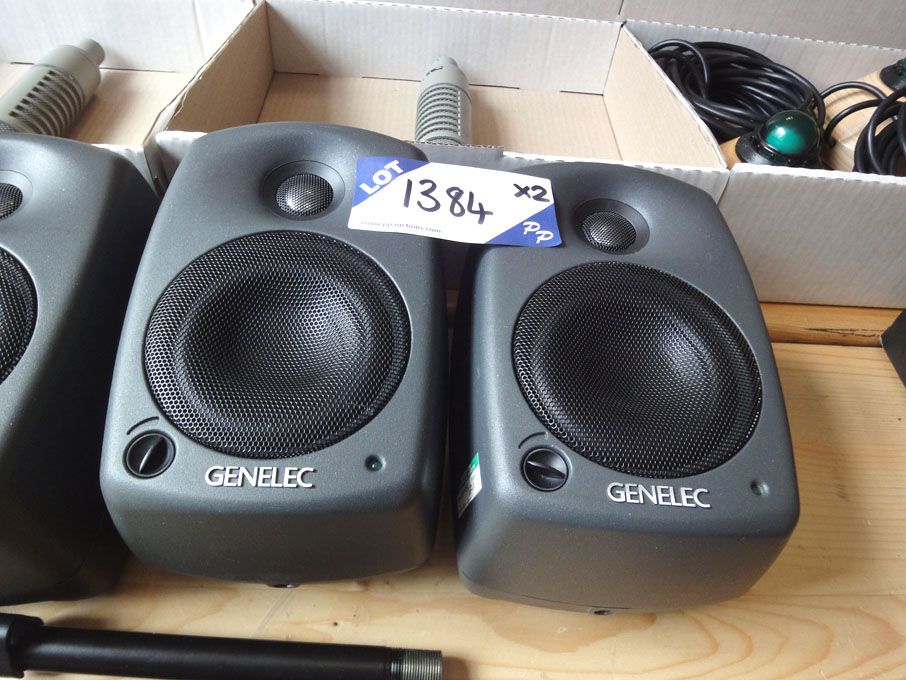 2x Genelec 8020A BI-Amplified monitoring system sp...