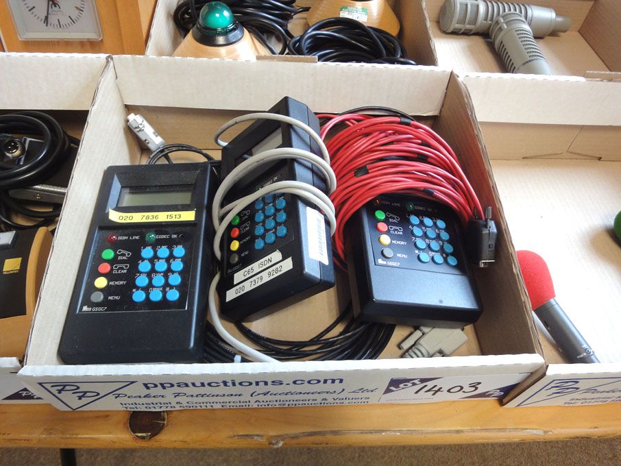 3x Glensound GSC7 ISDN remote controls