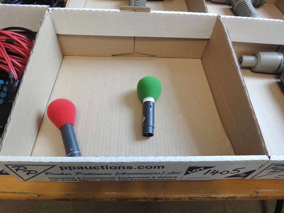 2x Neumann KM100 microphones