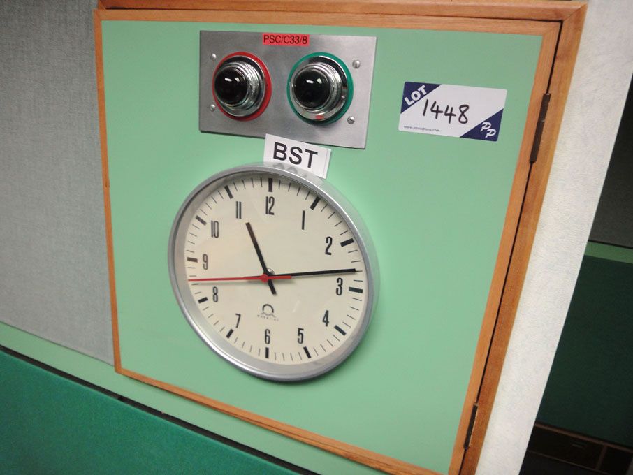 2x Favag & Mobatime analogue pulse clocks &...