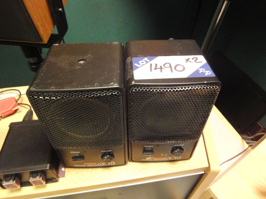 2x Fostex 6301B MK3 personal monitor speakers