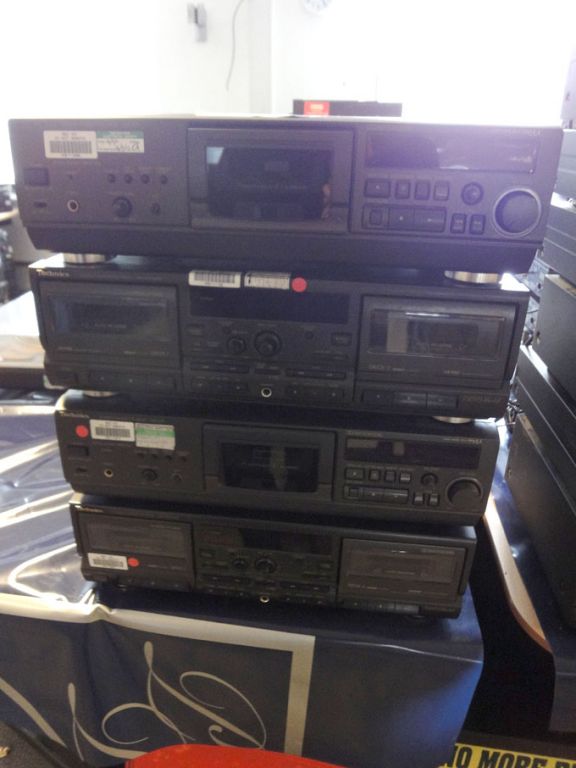 2x Technics RS-AZ7 & 2x Technics RS-TR575M2 stereo...