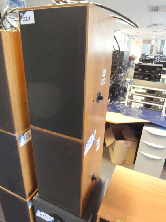 2x Keith Monks LS1.8 monitoring loud speakers