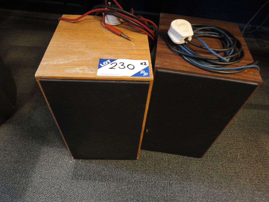 2x Keith Monks LS1.8 monitoring loud speakers