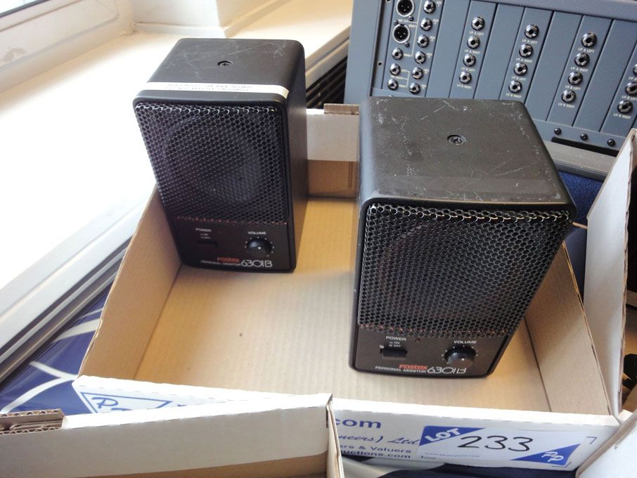 2x Fostex 6301B MK3 personal monitor speakers