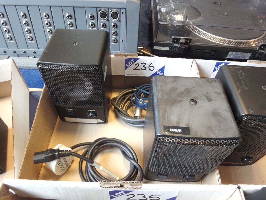 2x Fostex 6301B MK3 personal monitor speakers