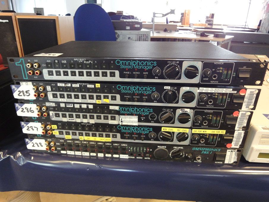 Omniphonics rack type stereo manager
