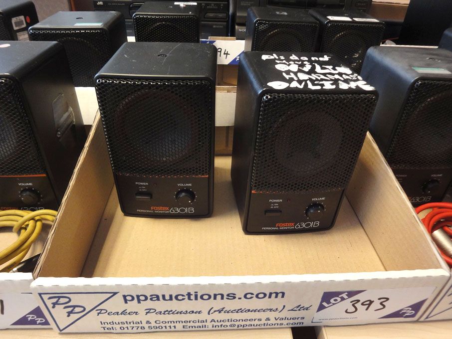 2x Fostex 6301B MK3 personal monitor speakers