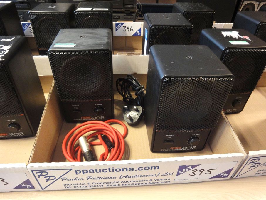 2x Fostex 6301B MK3 personal monitor speakers