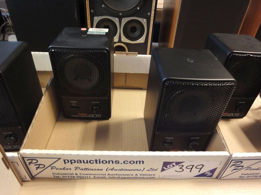 2x Fostex 6301B MK3 personal monitor speakers