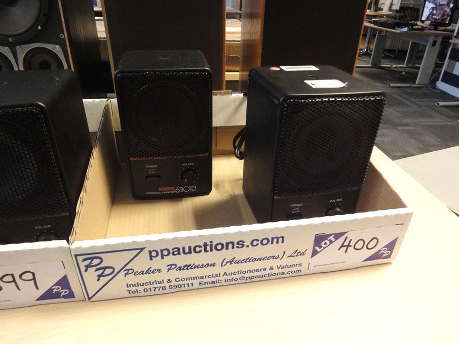 2x Fostex 6301B MK3 personal monitor speakers