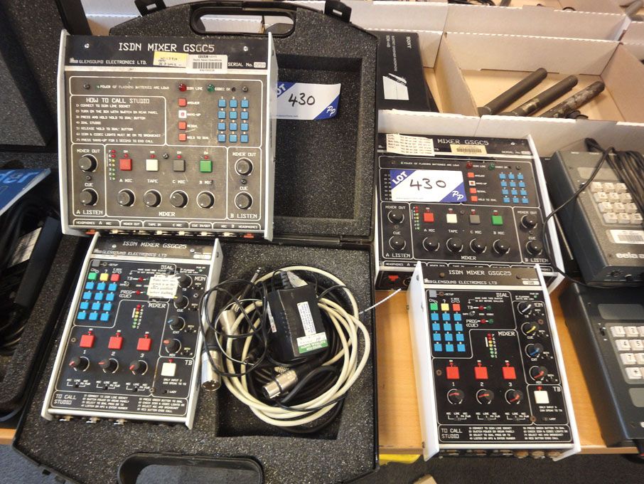 2x Glensound GSCC5 ISDN mixers, 2x Glensound GSGC2...