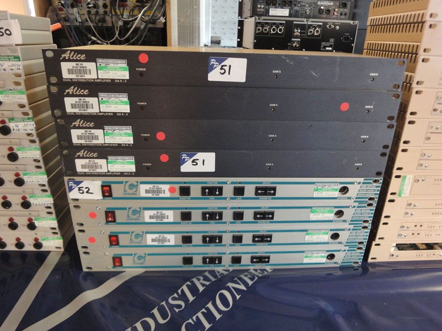 4x Alice DA6-2 dual distribution amplifiers