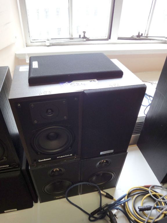 4x Goodman Maxim 3, Maxim 2 speakers