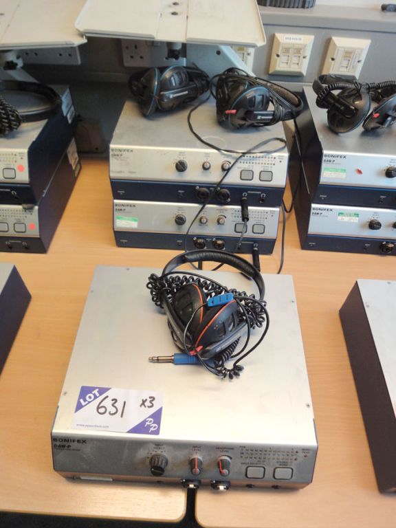 3x Sonifex DAW-P production office digital audio w...