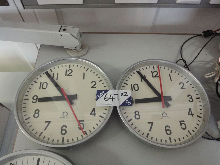 2x Mobatime analogue pulse clocks - Please No...