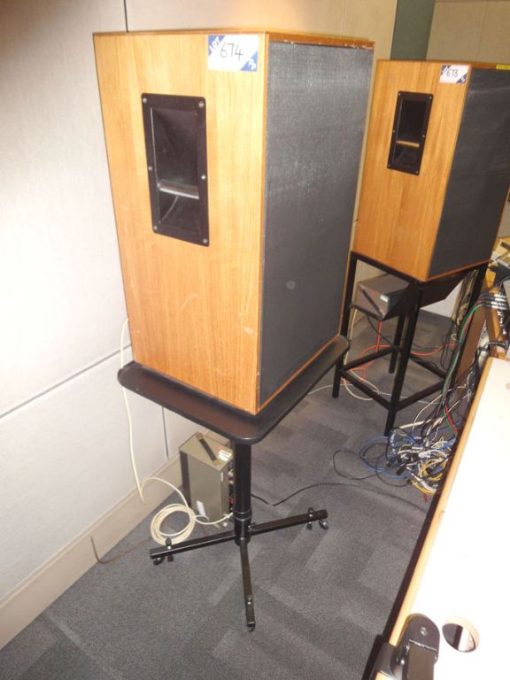 Rogers LS5/8 monitoring loud speaker on stand with...