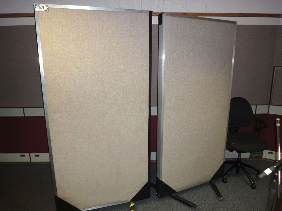 7x mobile sound proof screens, 2000x1000mm