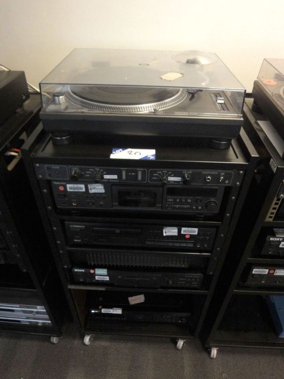 Mobile music rack inc: Technics SL-1210MK2 direct...