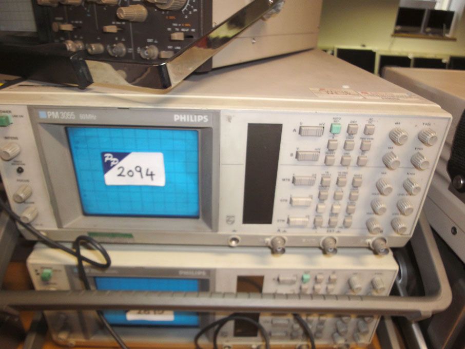Philips PM3055 60MHz dual trace oscilloscope